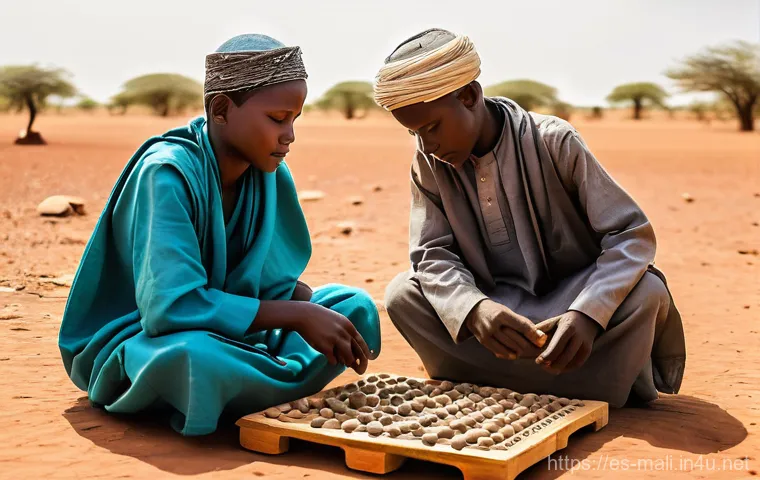 말리의 전통 놀이와 어린이 문화 - **Prompt:** A lively and harmonious scene in a Malian village square, bathed in the soft glow of lat... 말리의 전통 놀이와 어린이 문화 - **Prompt:** A lively and harmonious scene in a Malian village square, bathed in the soft glow of lat...